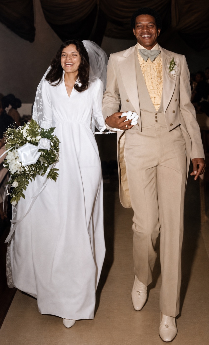 James and Elsie on their wedding day